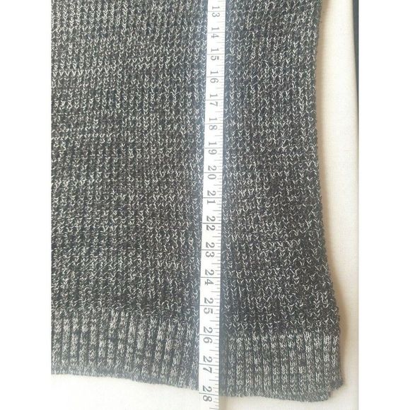 A new approach Sweater Boho Size Large Knit Womens Crocheted Oversized Gray Sz L - Picture 10 of 12